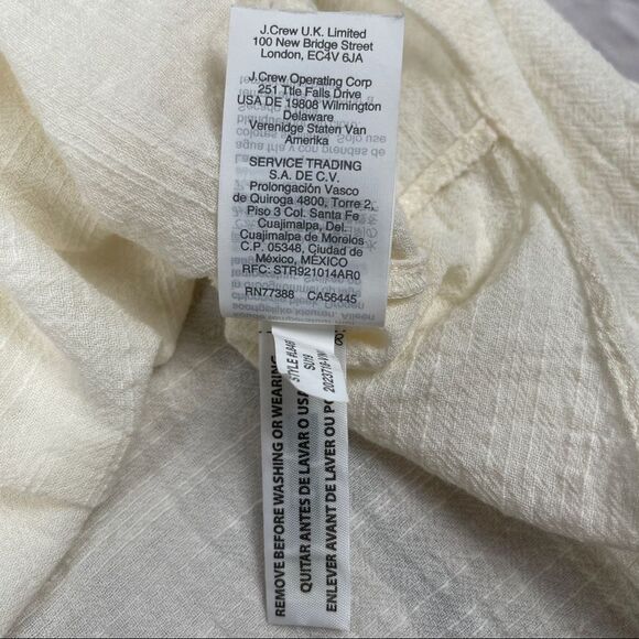 MADEWELL lightweight cotton blend beige crochet tie-back tank top, size XL - Picture 15 of 16